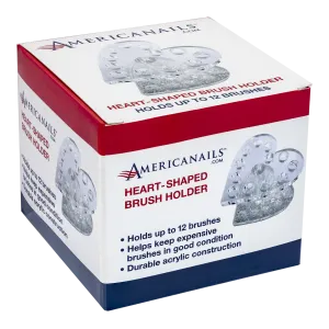 Americanails Heart-Shaped Brush Holder