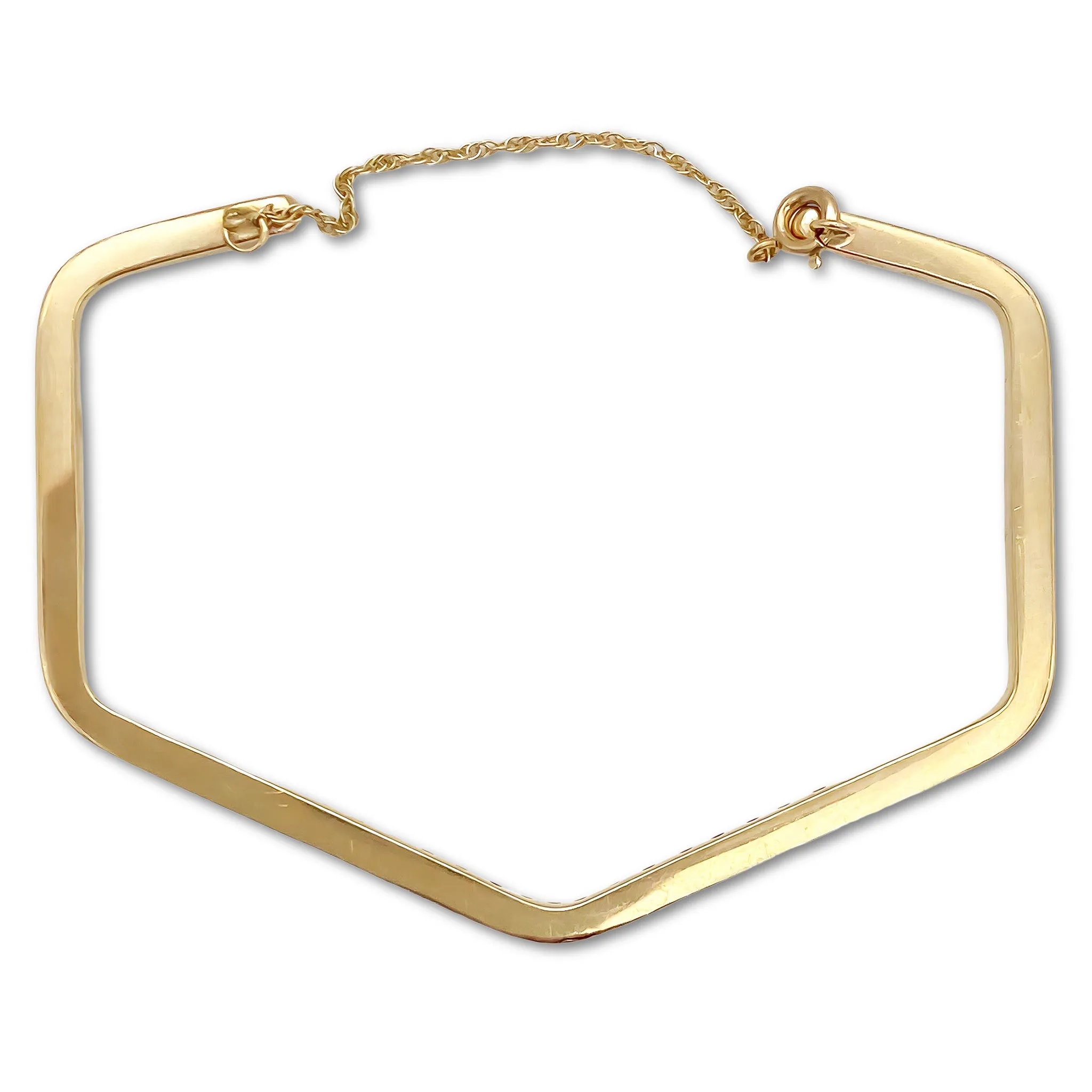 Angular Diamond Cuff Bracelet