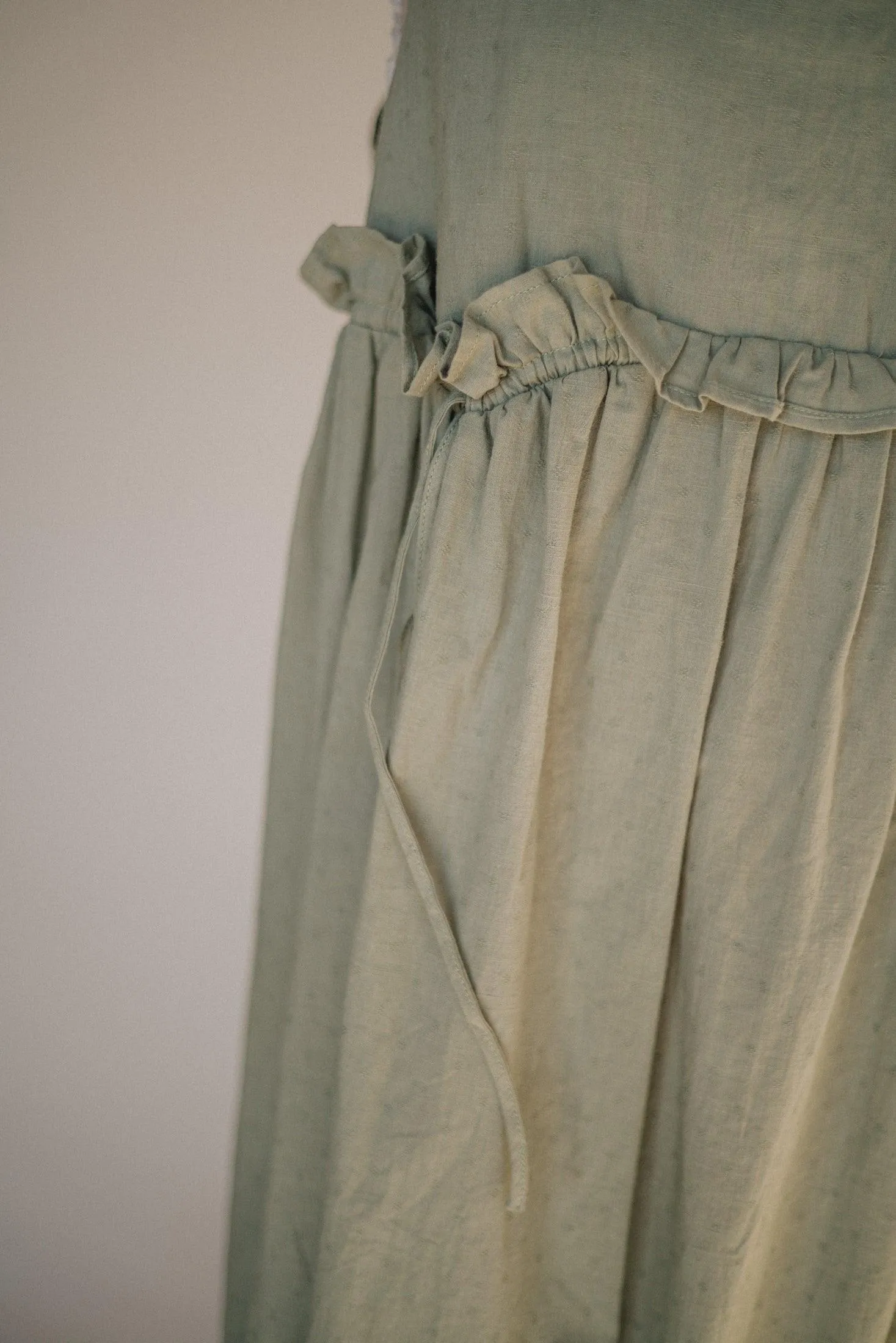 Arey Overall Dress in Olive