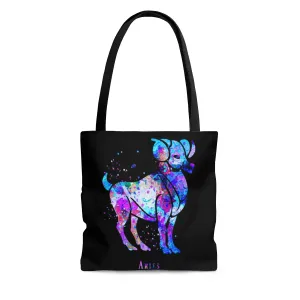 Aries Zodiac Sign Tote Bag