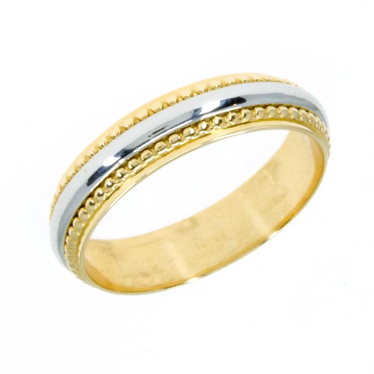 Artcarved 18kt Gold & Platinum Wedding Band