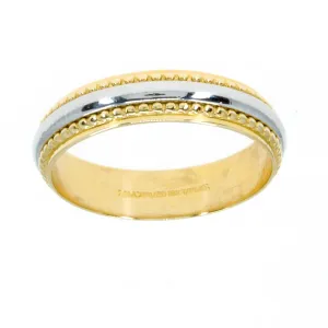 Artcarved 18kt Gold & Platinum Wedding Band