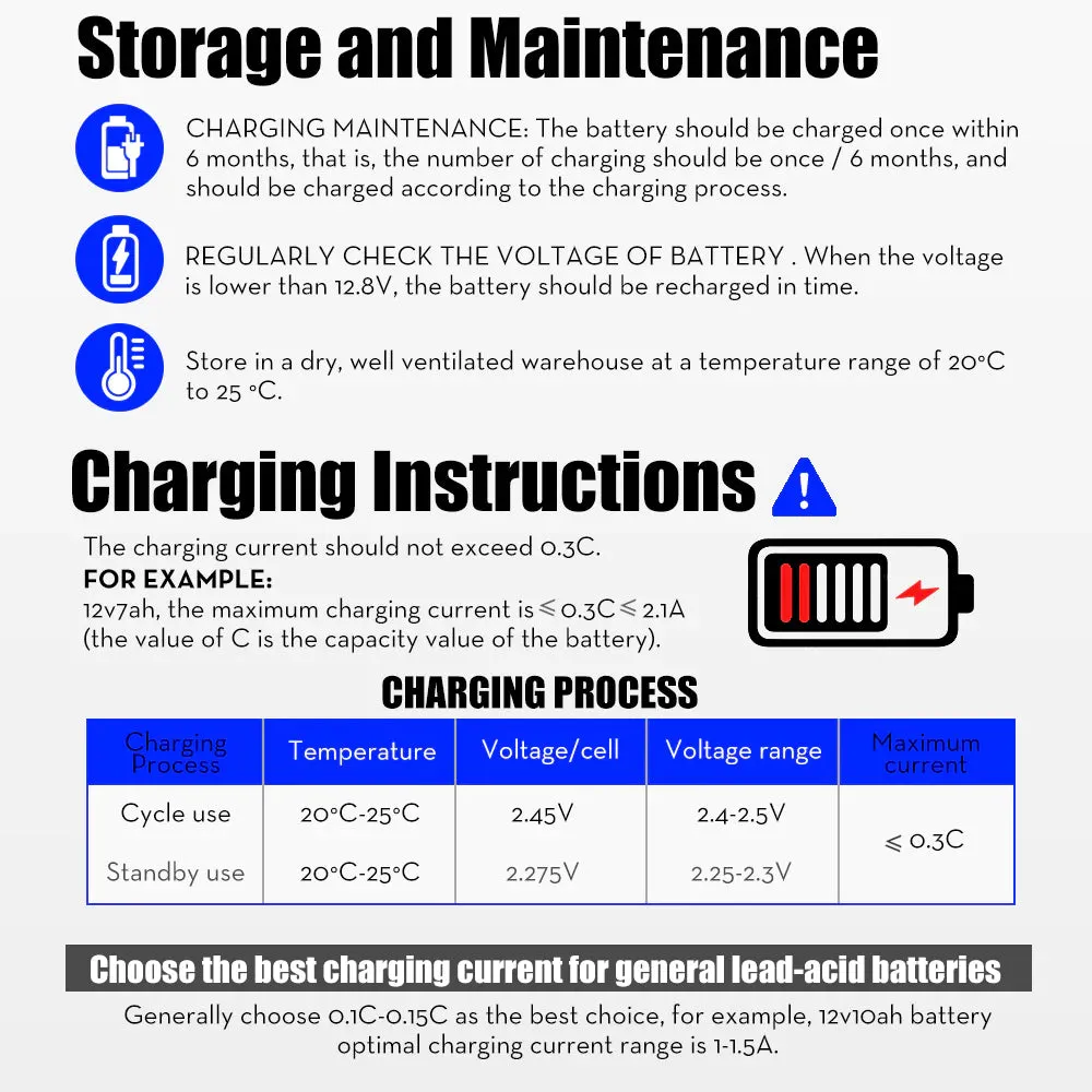 Atem Power 135Ah 12V AGM Battery Slim Deep Cycle Battery