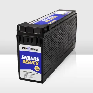 Atem Power 135Ah 12V AGM Battery Slim Deep Cycle Battery
