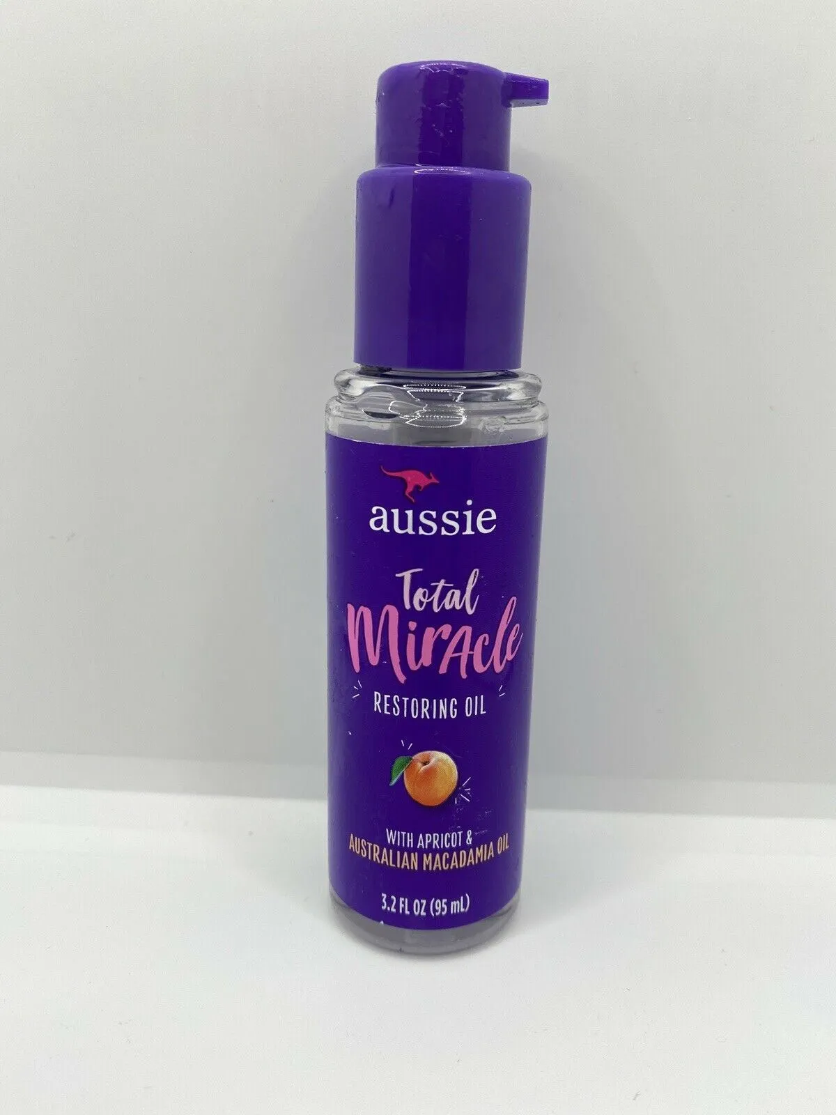 Aussie Total Miracle Restoring Oil Hair Condition Apricot Macadamia 3.2oz
