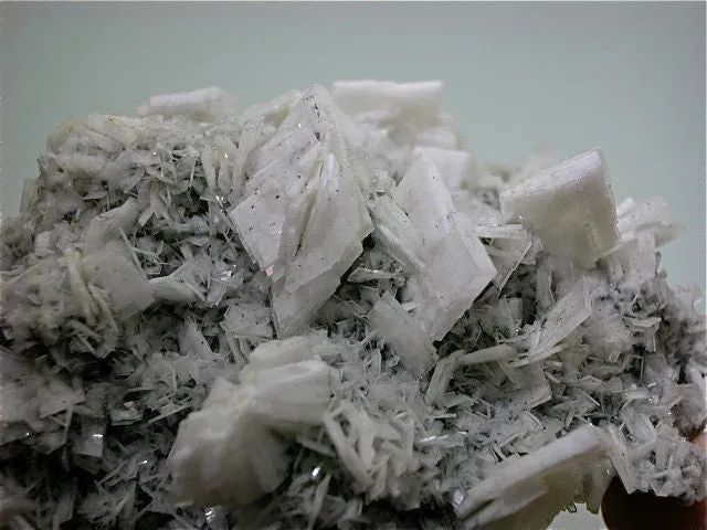 Barite, Julcani Mine, Huancavelica, Peru, Mined c. 2001, Kalaskie Collection #1077, Medium Cabinet 6.0 x 9.0 x 12.0 cm, $100. Online 11/1.