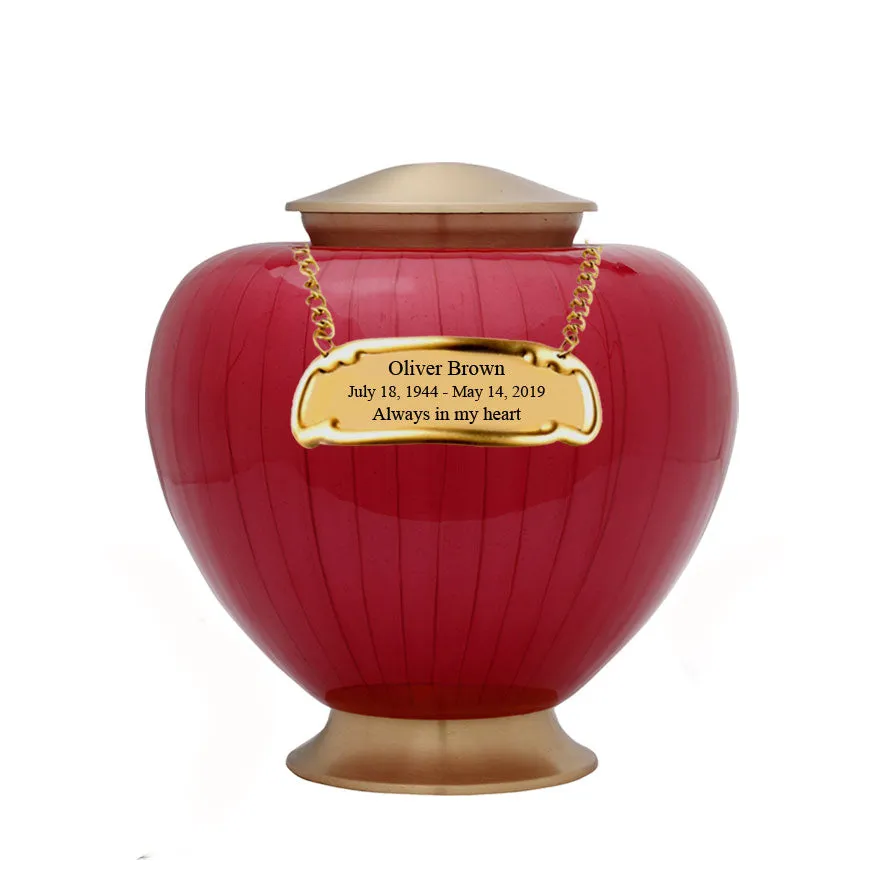 Baroque Red Cremation Urn - IUFH111