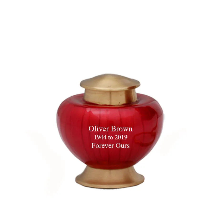 Baroque Red Cremation Urn - IUFH111