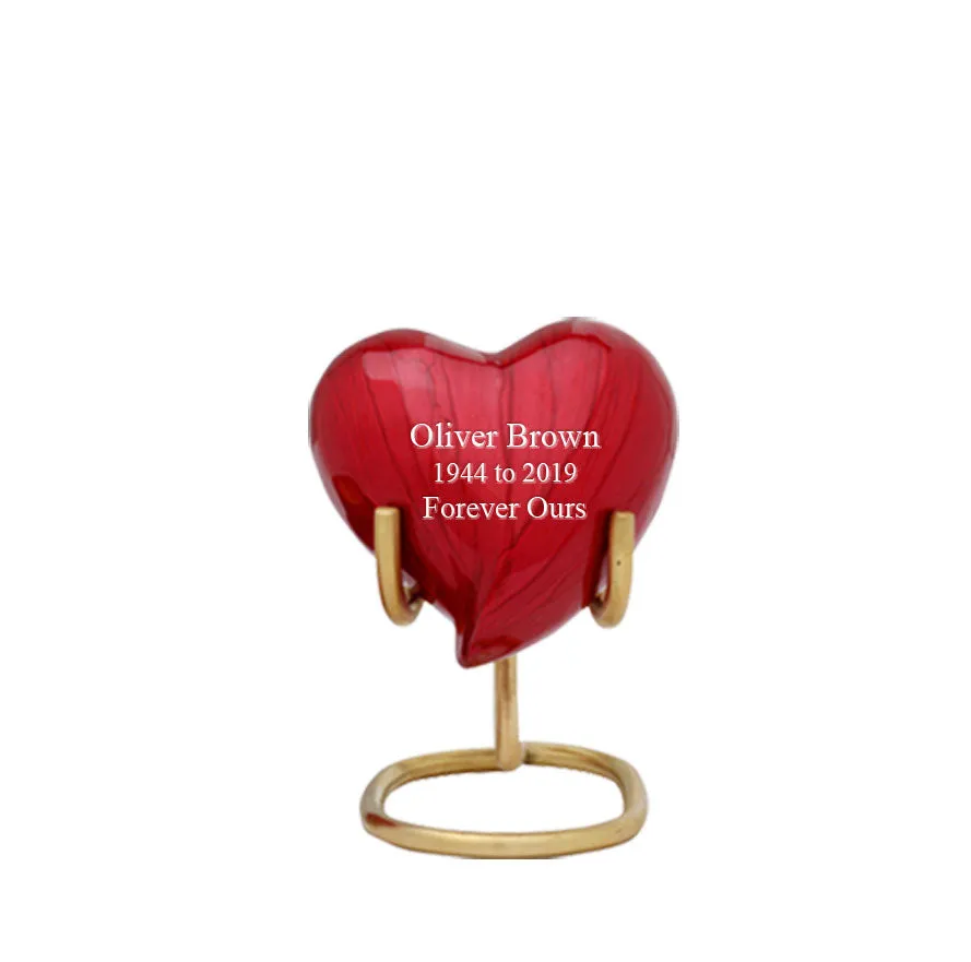 Baroque Red Cremation Urn - IUFH111