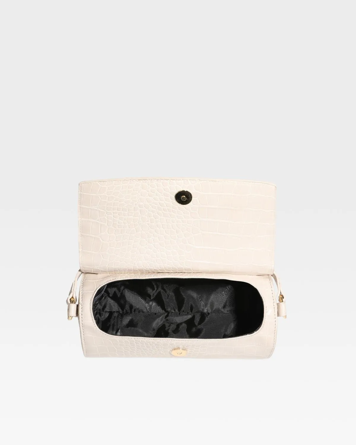 Barrel Purse in Beige
