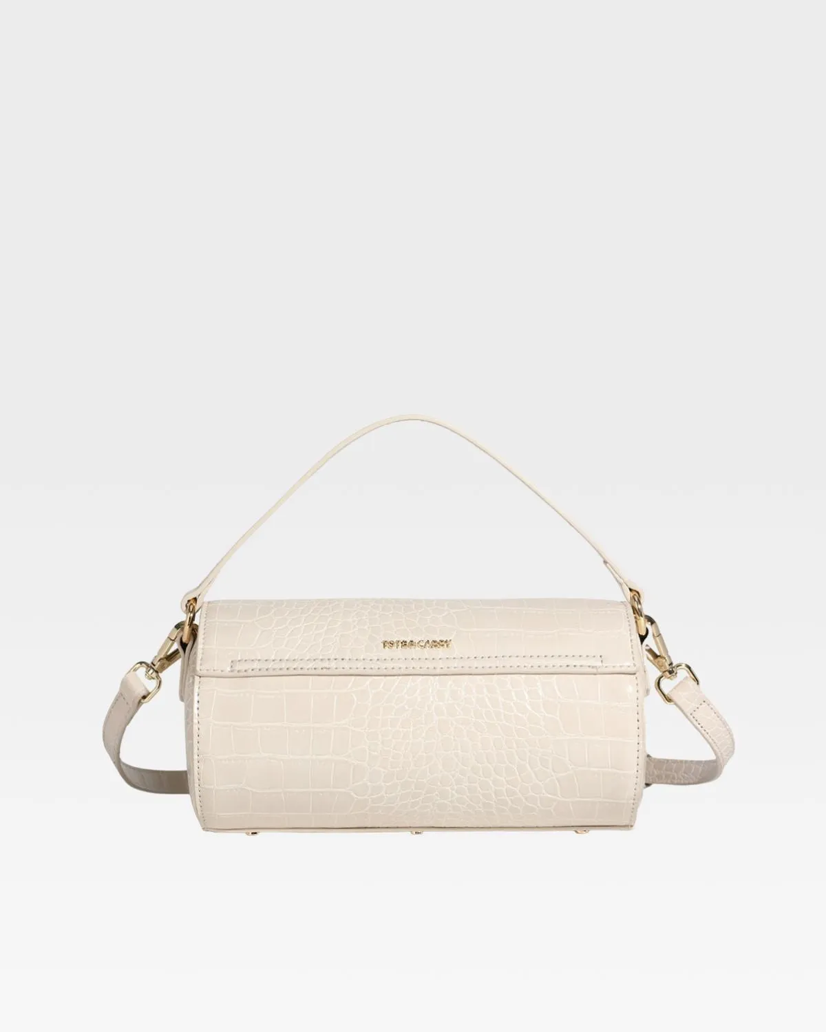 Barrel Purse in Beige