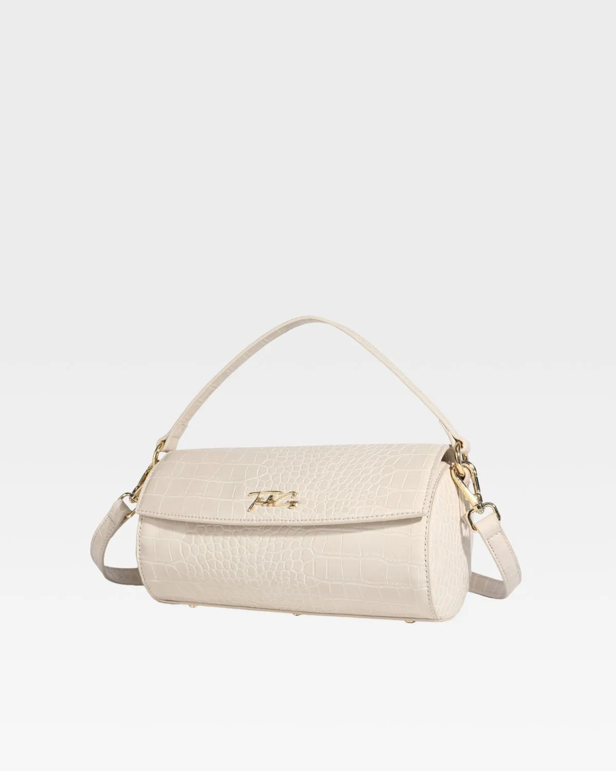 Barrel Purse in Beige