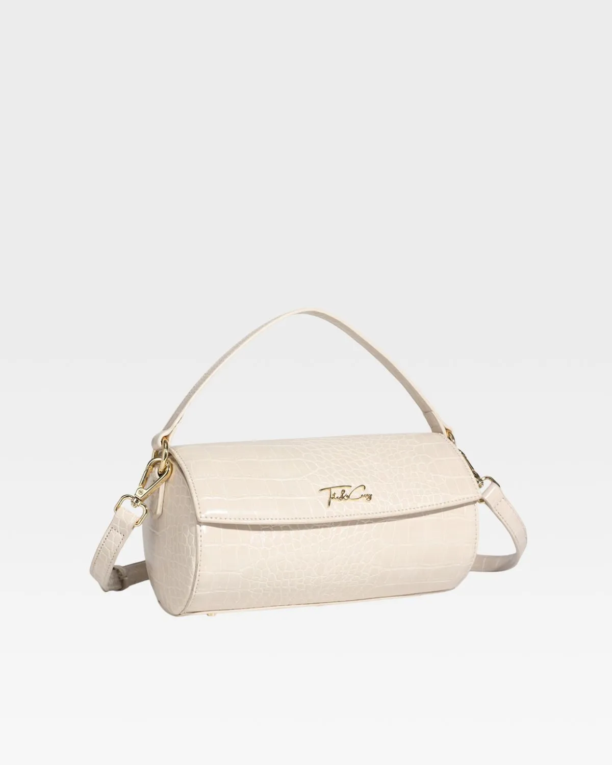 Barrel Purse in Beige