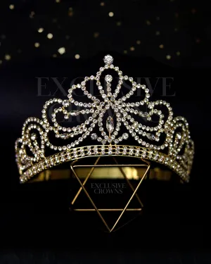 Beauty Crown Charlotte Pageant Gold Tiara