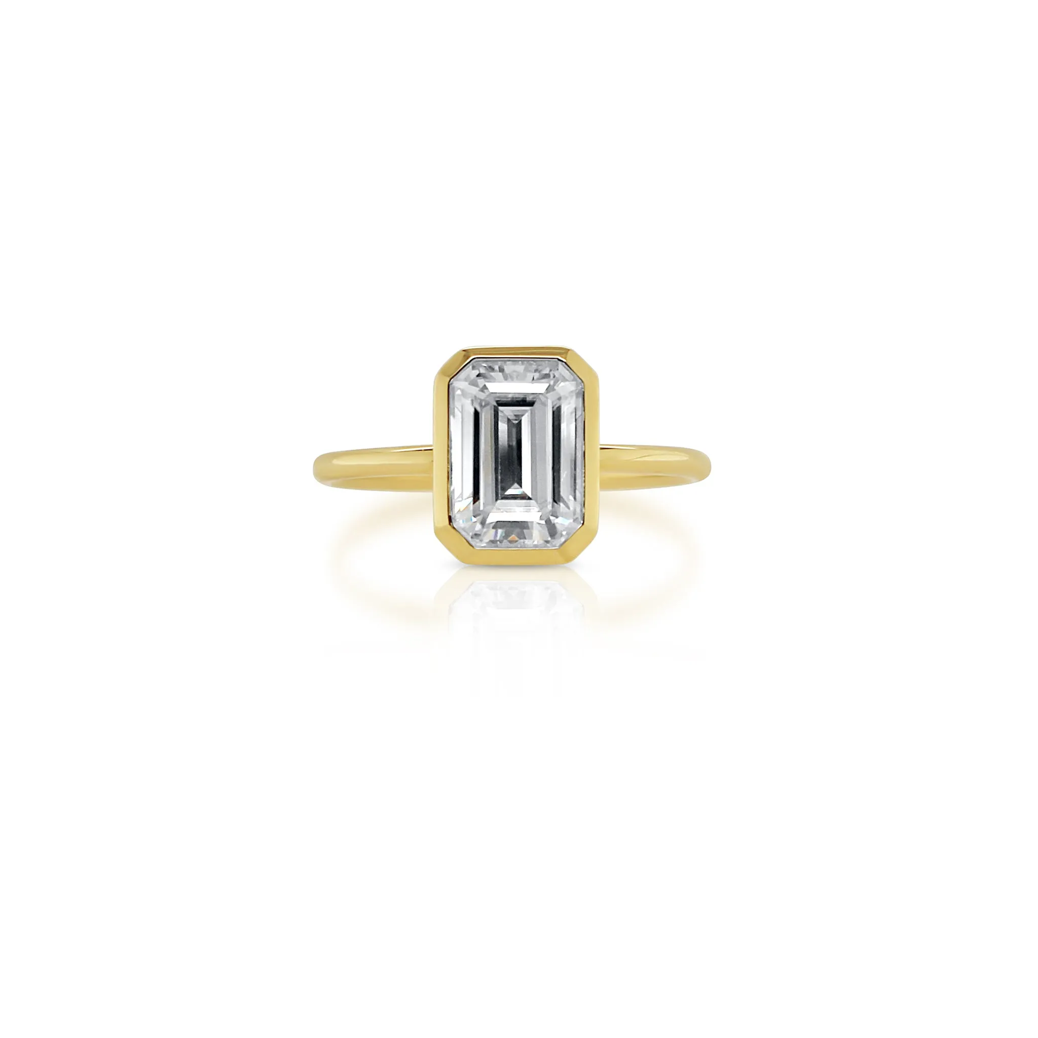 Bezel Set Engagement Ring