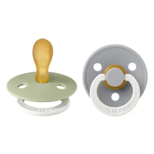 BIBS Symmetric GLOW 2 Pack Dummy - Sage/Cloud