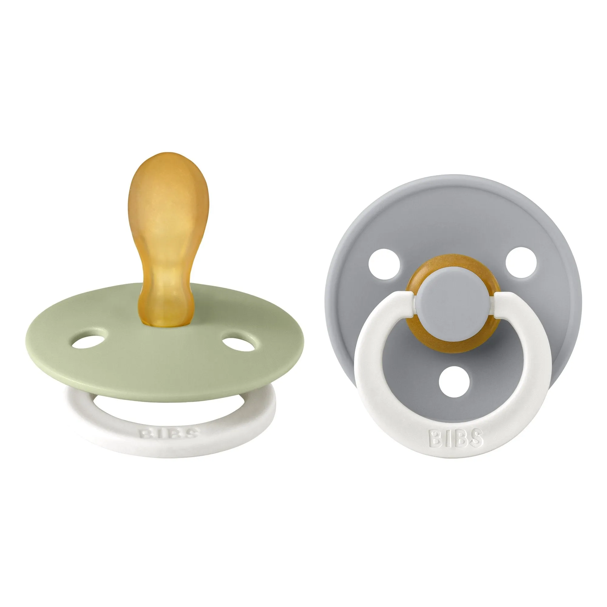 BIBS Symmetric GLOW 2 Pack Dummy - Sage/Cloud