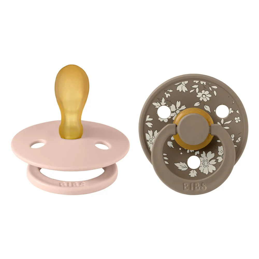 BIBS x Liberty Pacifier Colour 2 Pack Capel Latex - Symmetric Blush Mix