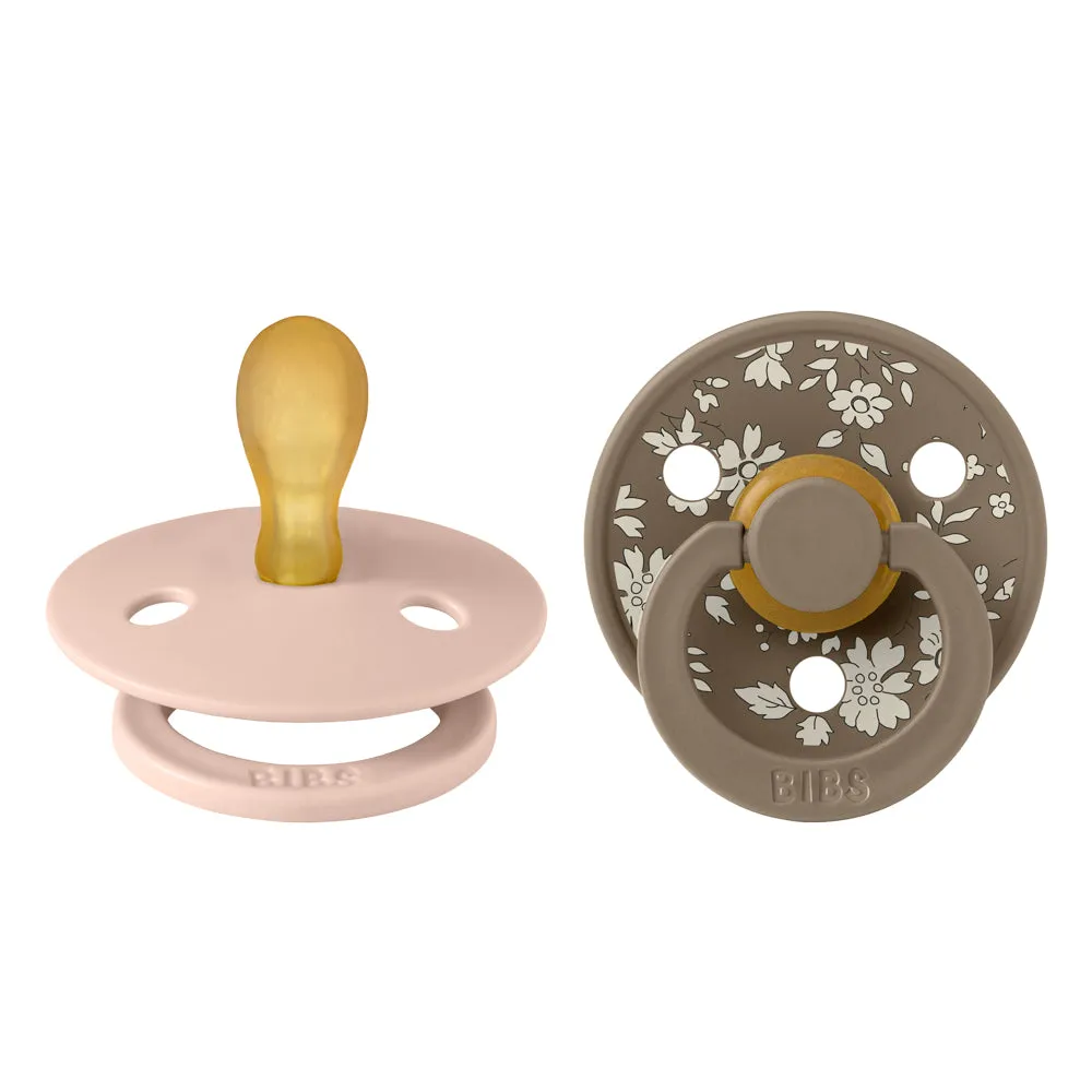 BIBS x Liberty Pacifier Colour 2 Pack Capel Latex - Symmetric Blush Mix