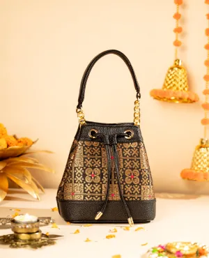 Black Gold Meher Bucket Bag