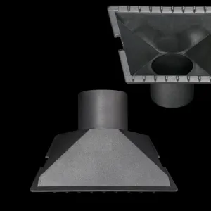 Black Shopvac Style Vacuums Fabric Tool - 2 1/4"