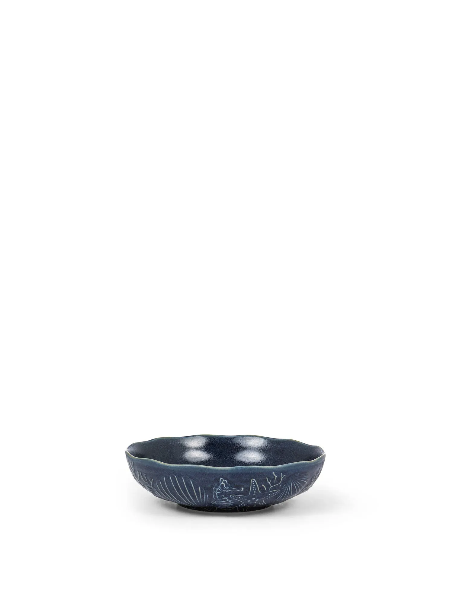 Blue porcelain soup plate