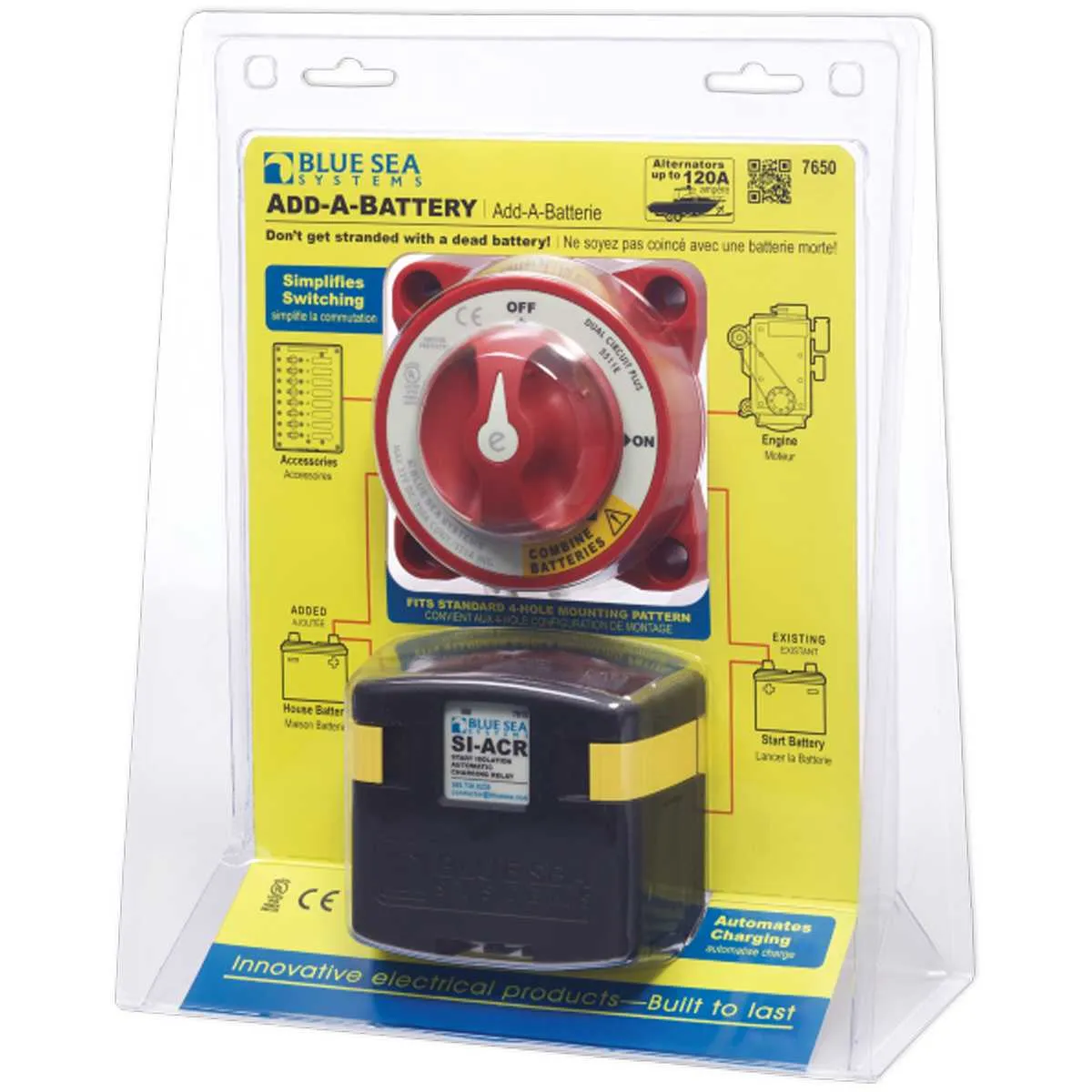 Blue Sea Add-A-Battery Kit 120A