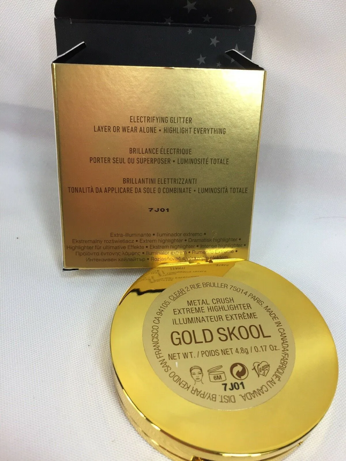 BNIB Kat Von D 10 Year Anniversary Gold Skool Metal Crush Highlighter Powder KVD