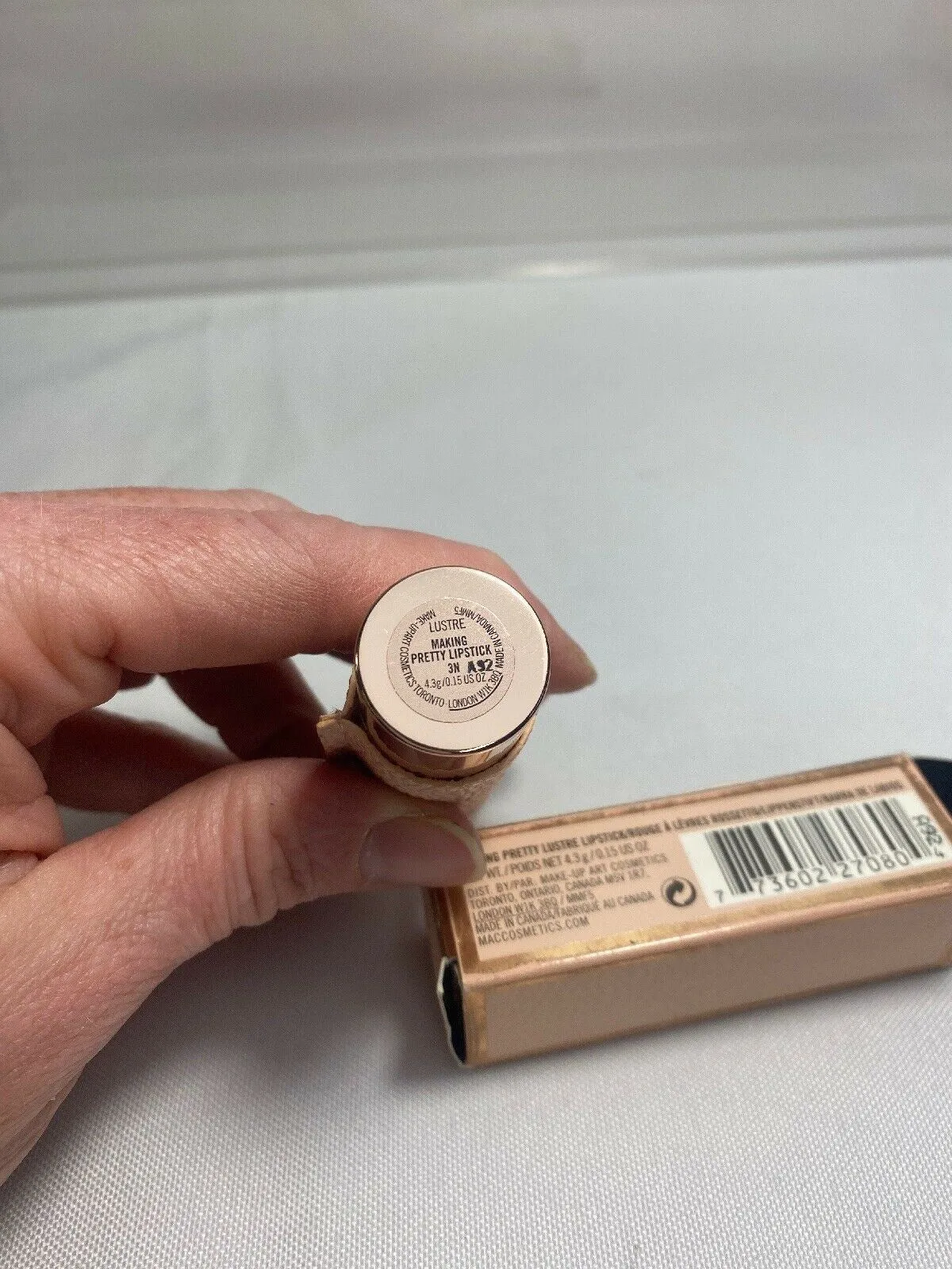 BNIB Mac 3N  Making Pretty Lustre Lipstick Rare Nude Holiday Collection