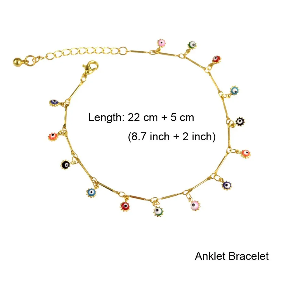 bohemian charm anklet