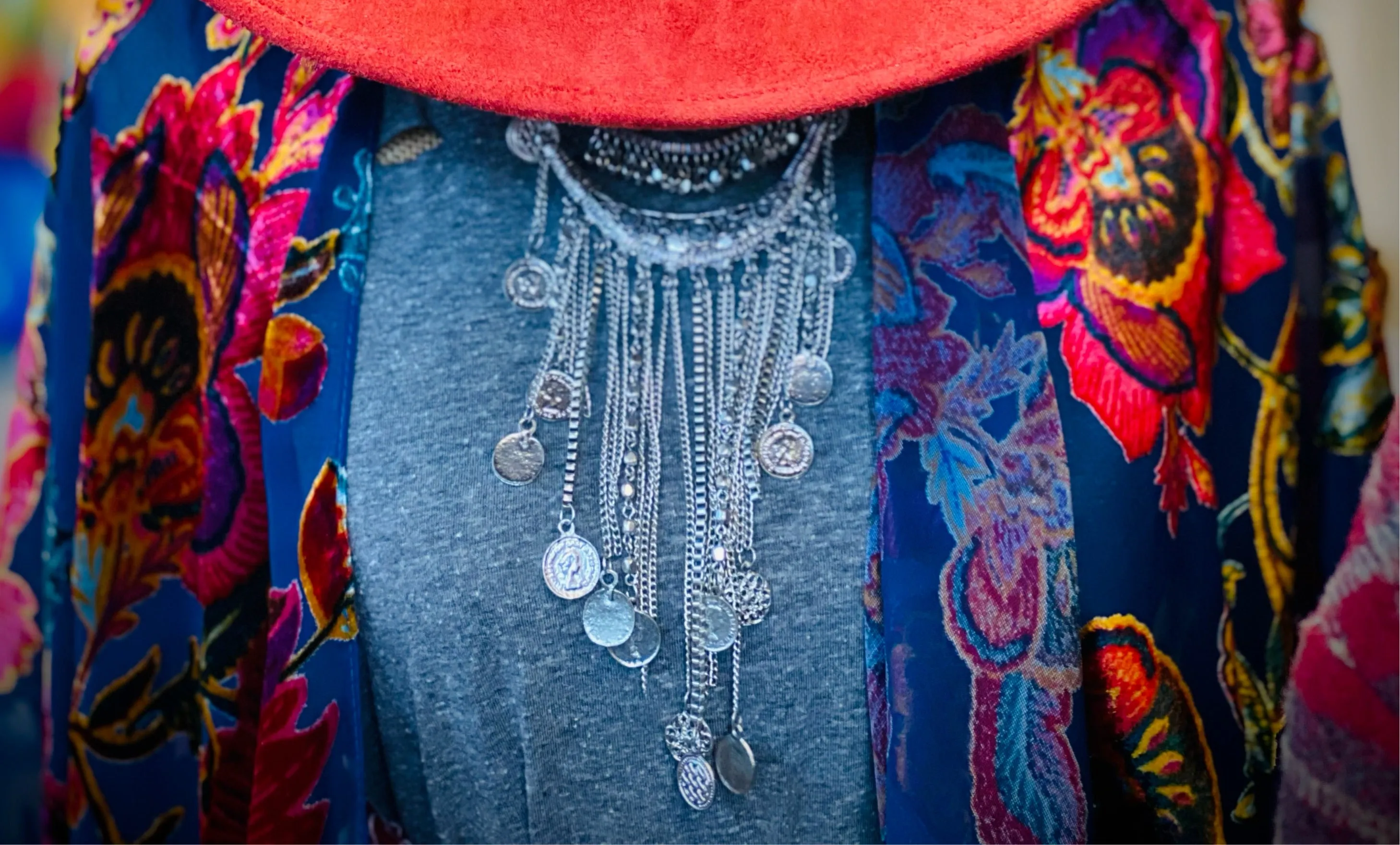 Bohemian Coin Statement Necklace