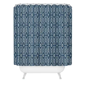 BOHEMIAN DIAMONDS NAVY SHOWER CURTAIN