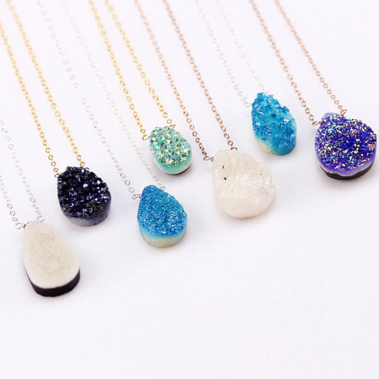 Bohemian Druzy Necklace