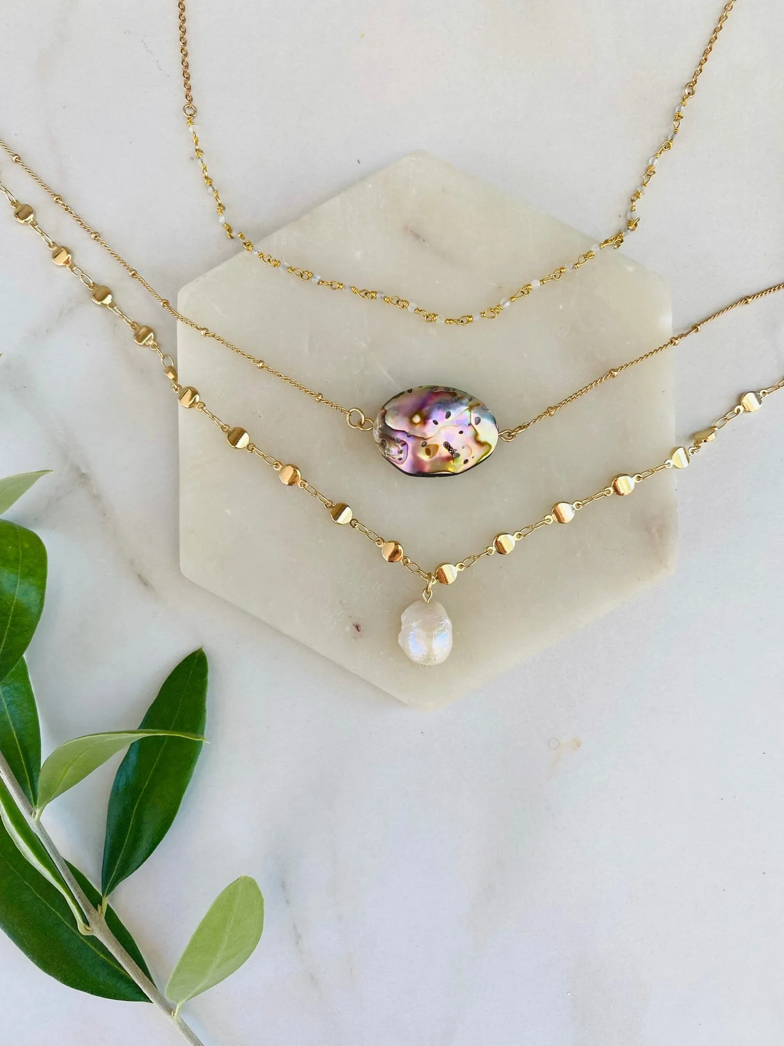 Bohemian Moonstone Rosary Choker