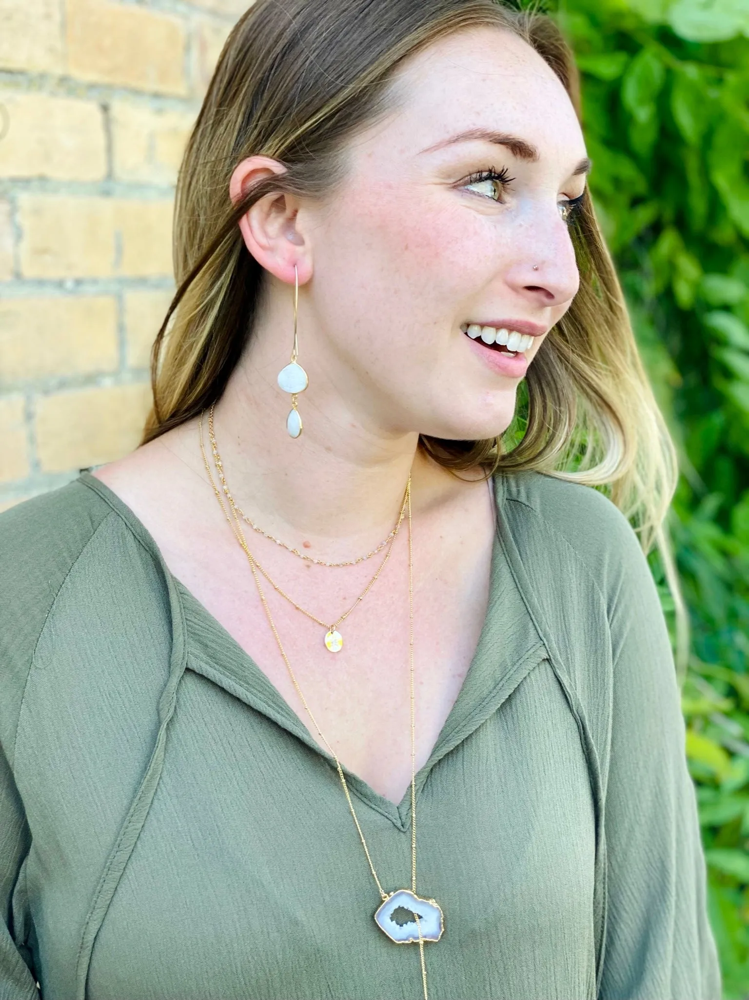 Bohemian Moonstone Rosary Choker