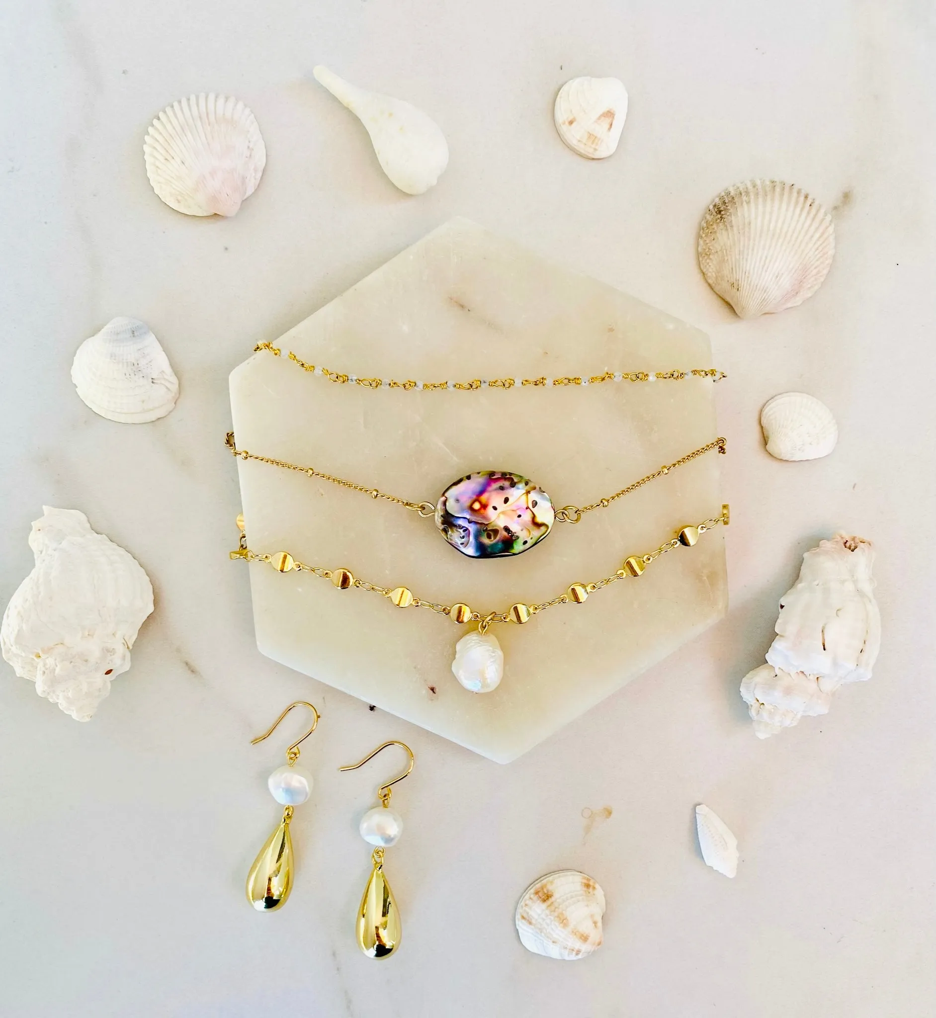 Bohemian Moonstone Rosary Choker