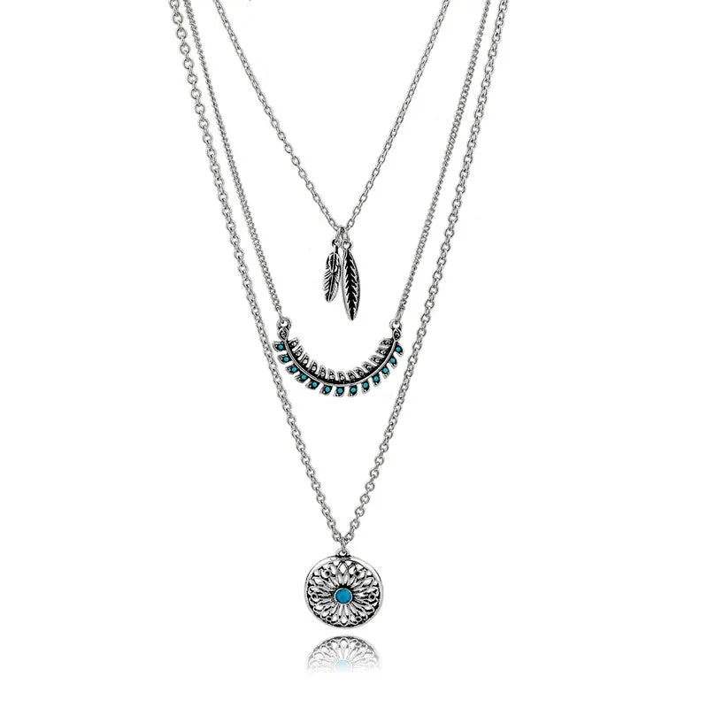 Bohemian Turquoise Collar Necklace