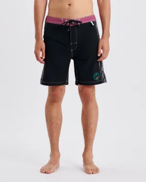 BONEYARD 18" PANEL BOARDSHORT - BLACK