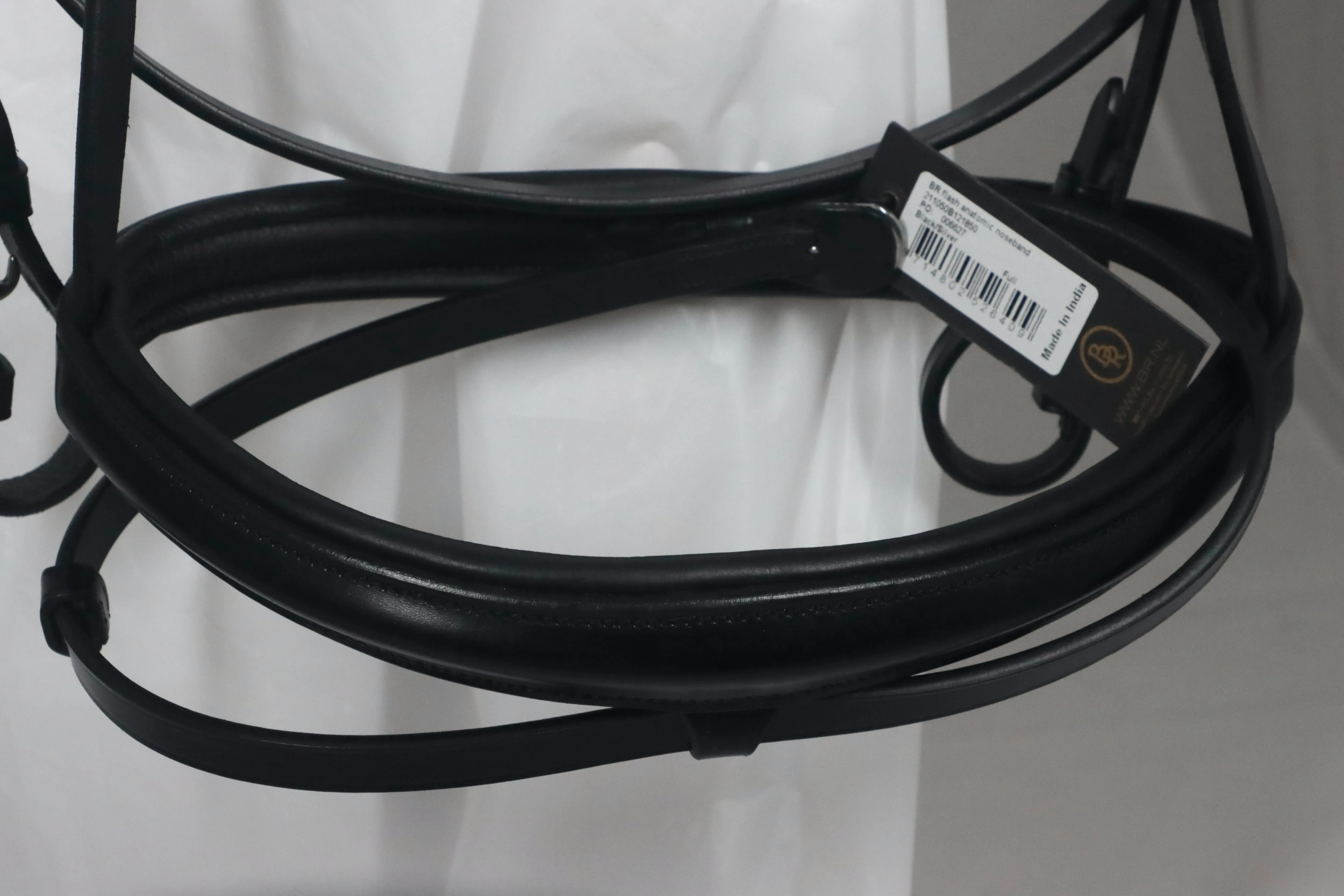 BR Cambridge black leather snaffle bridle