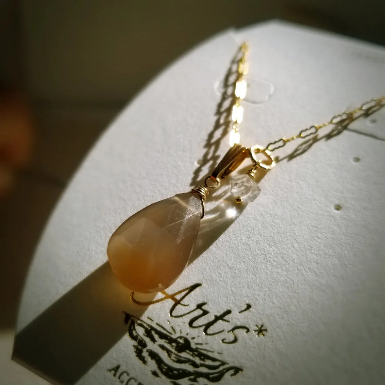 Brown Moonstone Necklace