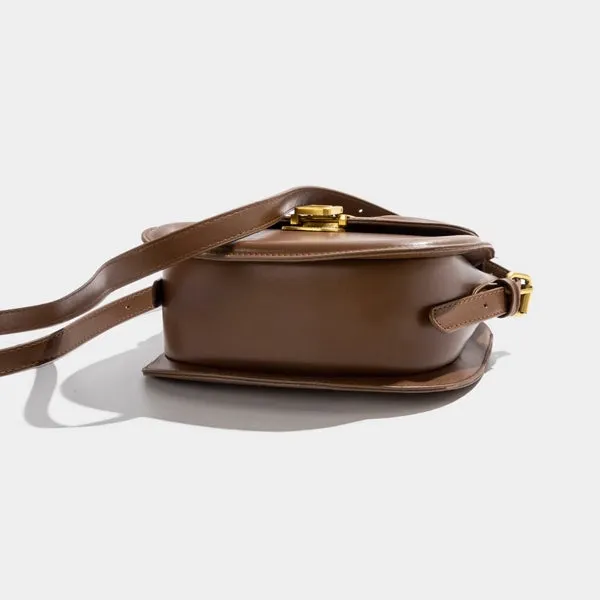 Brown Saddle Bag Messenger Bag 棕色馬鞍包斜挎包 KCBAG2226