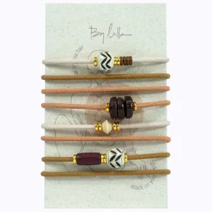 BRUNETTE- 8 PACK BRACELET/HAIRTIES FALL/ WINTER PACKAGED