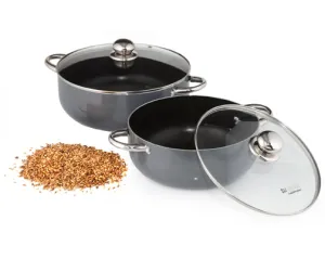 Caldero Non-Stick with Glass Lid