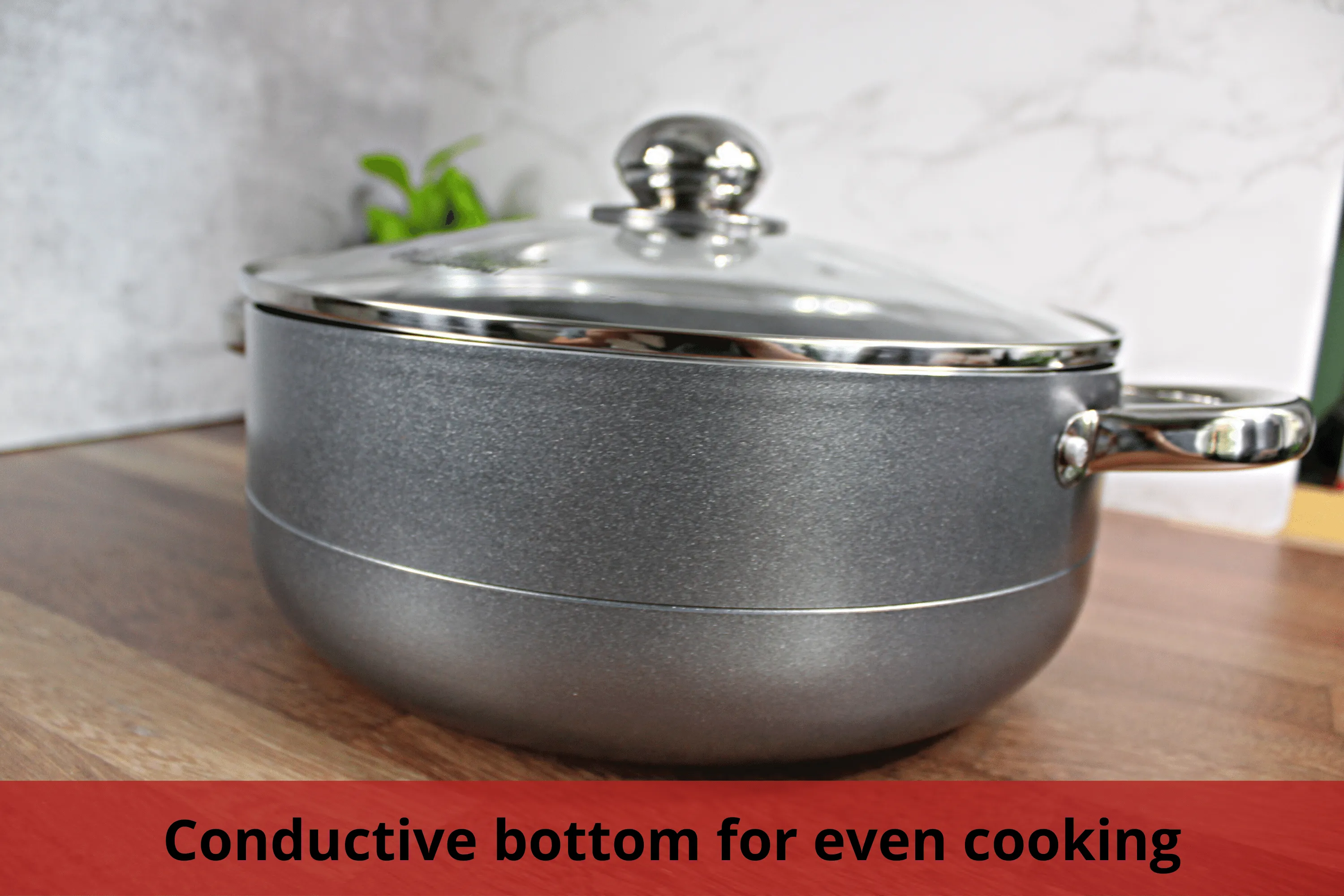 Caldero Non-Stick with Glass Lid