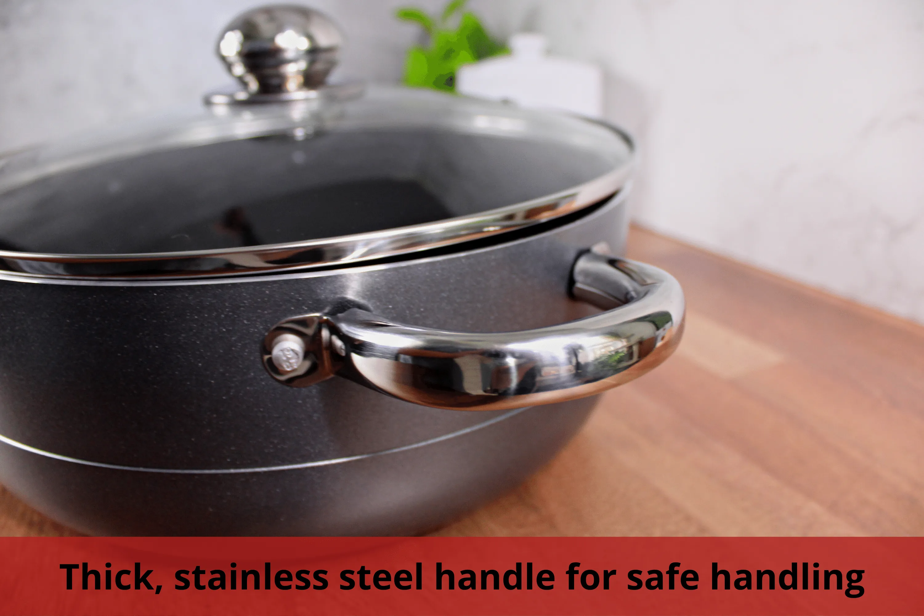 Caldero Non-Stick with Glass Lid