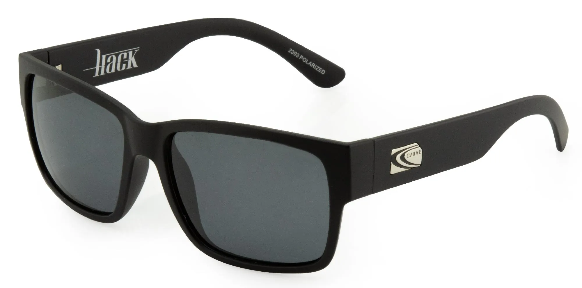 Carve Hack Polarized Sunglass - Matte Black Grey polarized