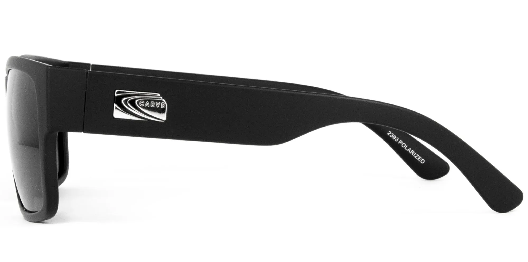 Carve Hack Polarized Sunglass - Matte Black Grey polarized