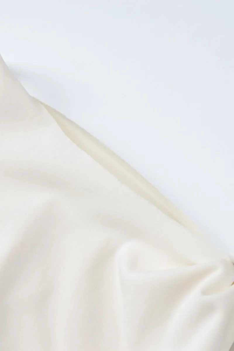 Celebrities Elegant Solid Frenulum Oblique Collar One Step Skirt Dresses(5 Colors)