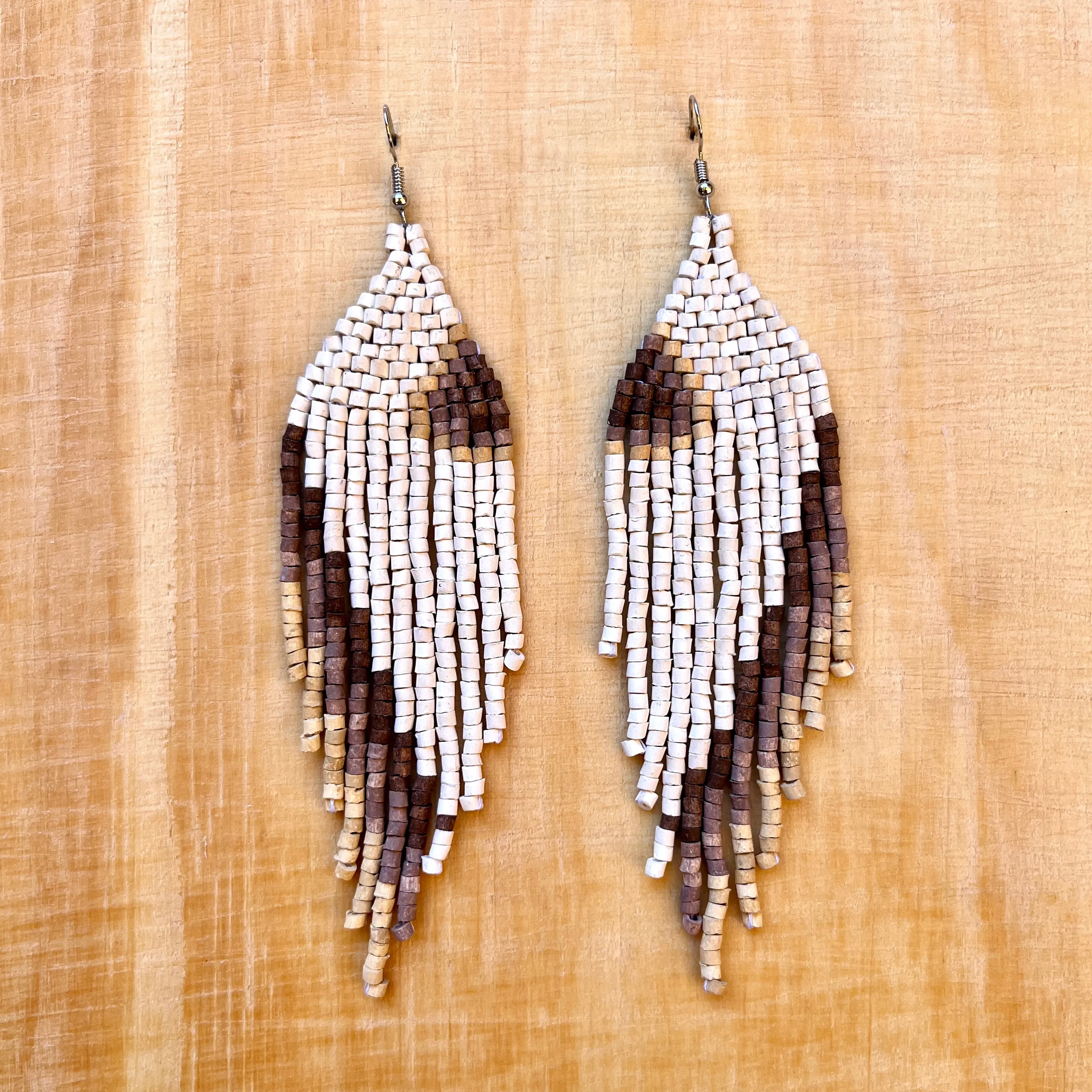 Ceramic Beaded Earrings Shoulder Long Earrings