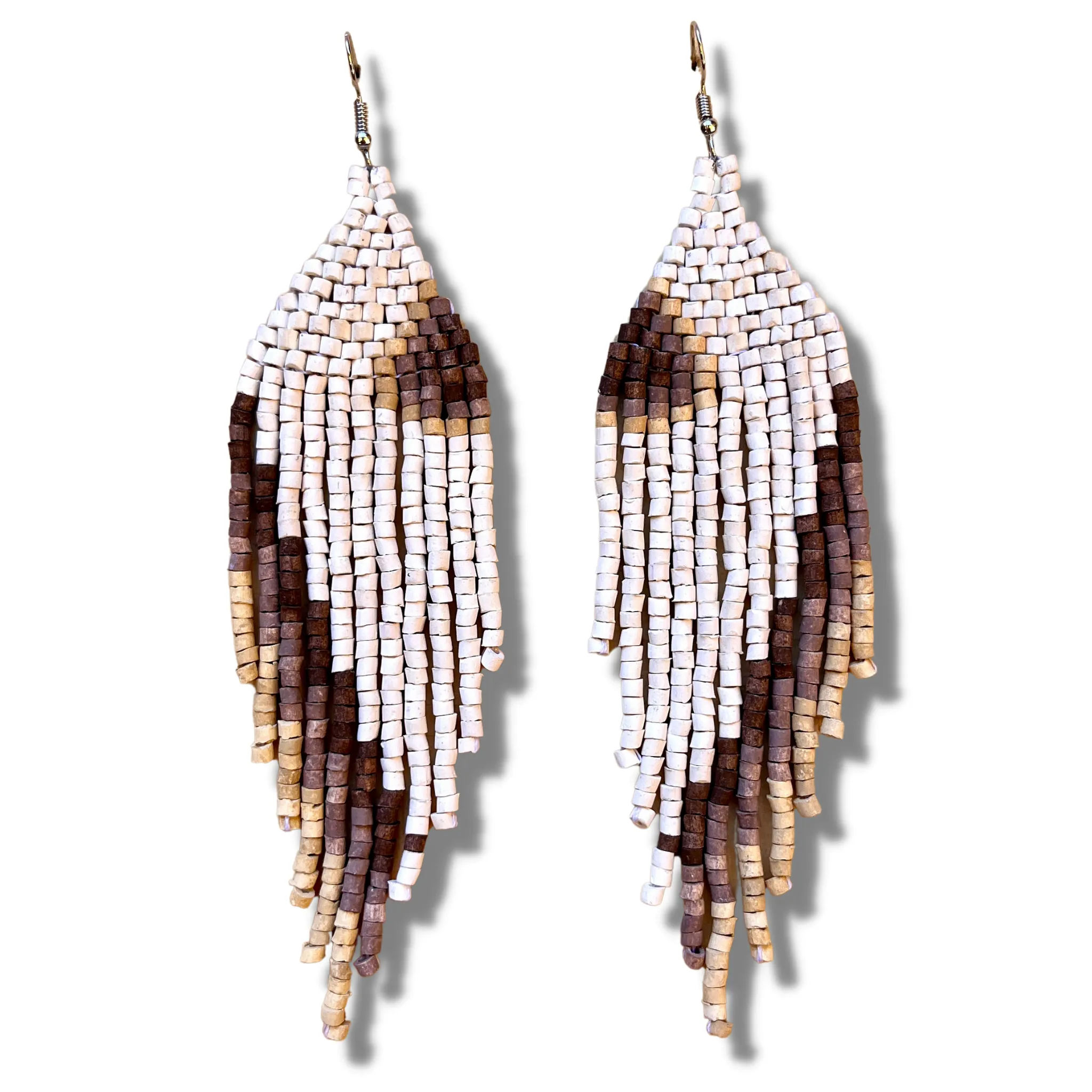 Ceramic Beaded Earrings Shoulder Long Earrings